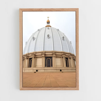 ap-basilica notre dame de la paix yamoussoukro-1 cadre Bois clair