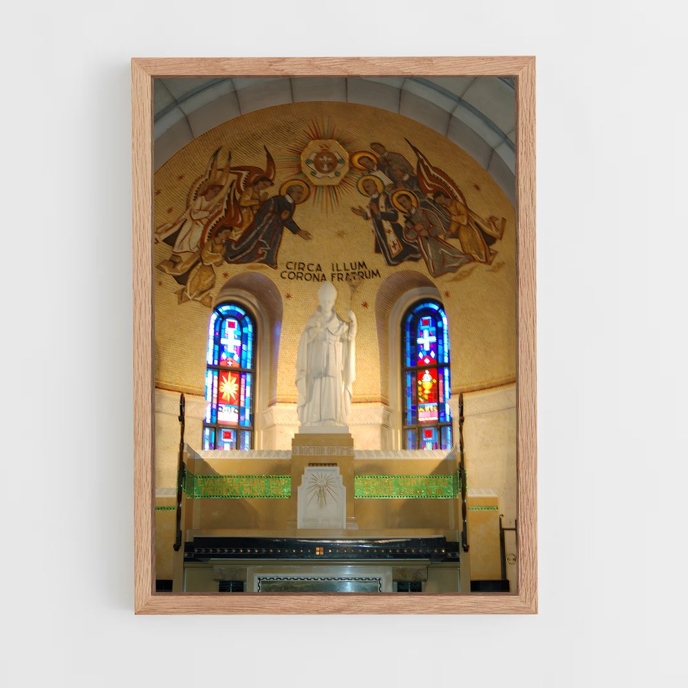 ap-basilica sainte anne brazzaville-3 cadre Bois clair