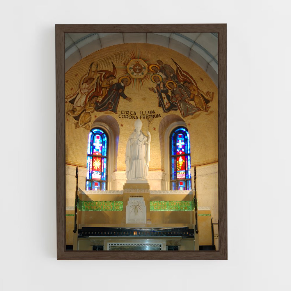 ap-basilica sainte anne brazzaville-3 cadre Bois foncé