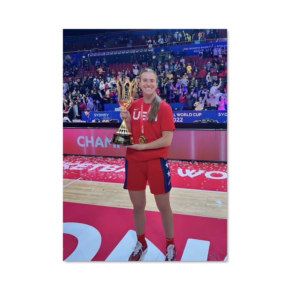 Poster Championne en Rouge