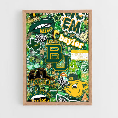 ap-baylor bears-1 cadre Bois clair