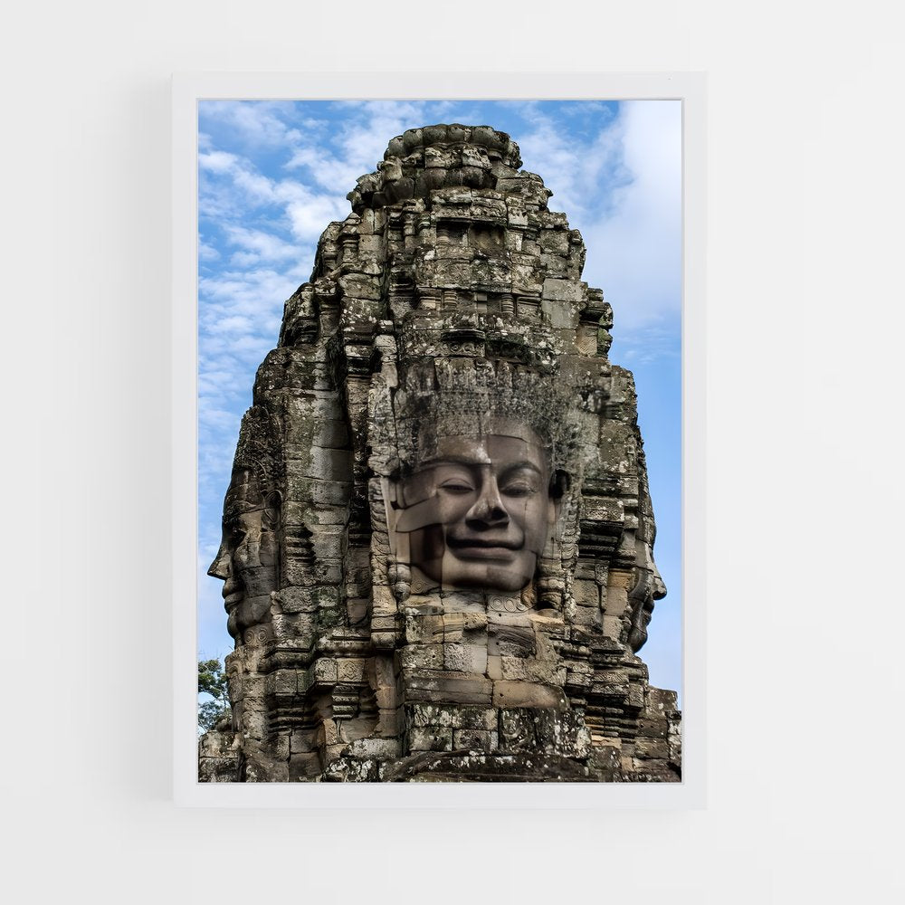 ap-bayon temple-10 cadre Blanc