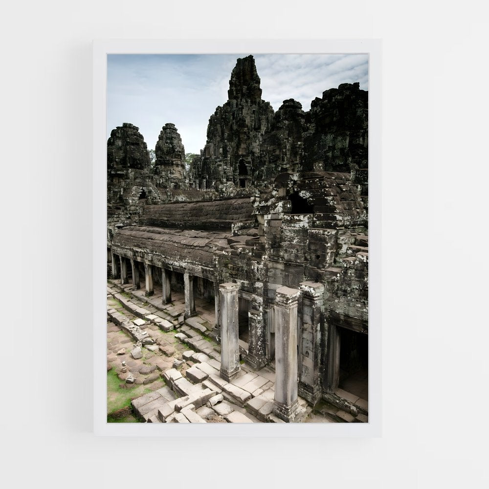 ap-bayon temple-13 cadre Blanc
