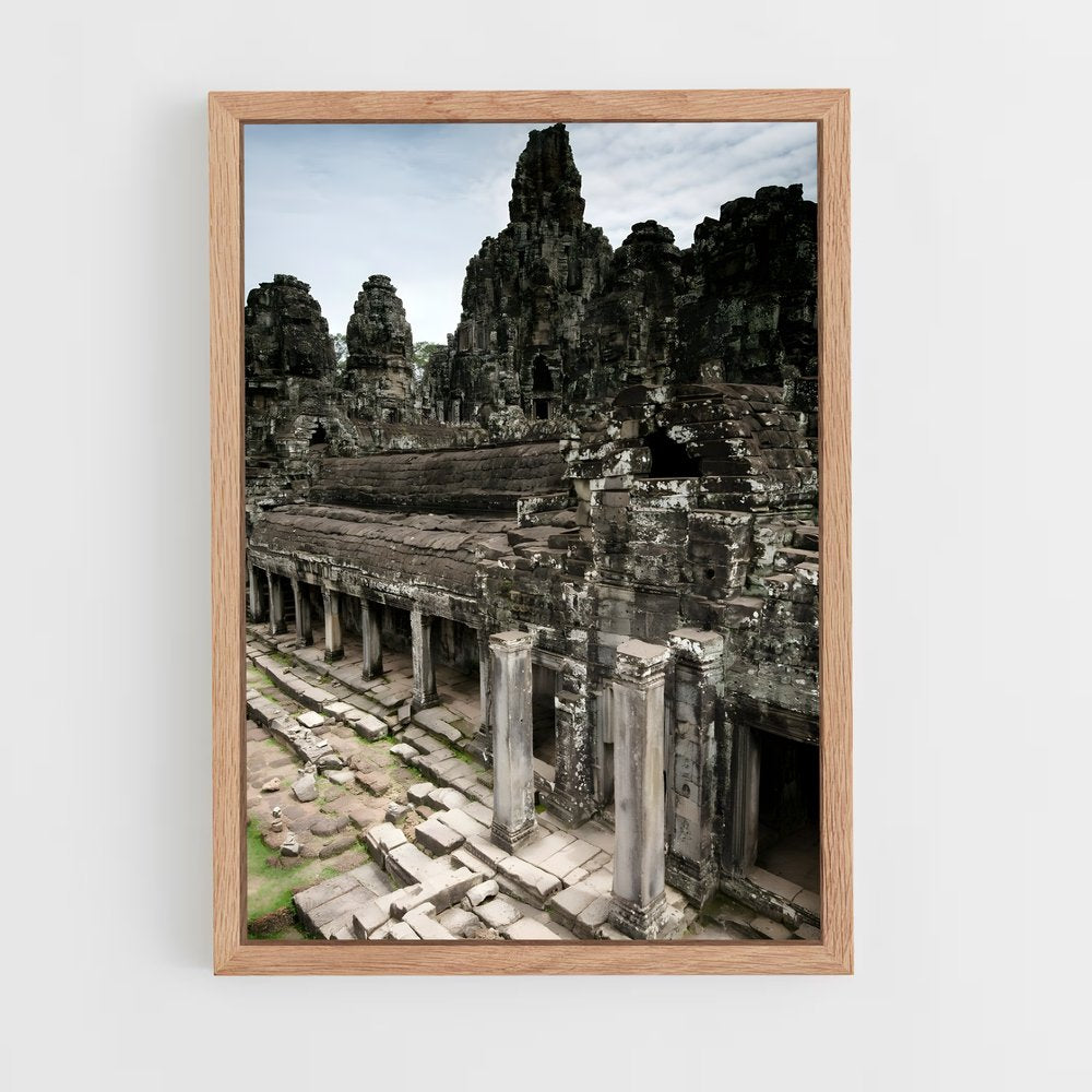 ap-bayon temple-13 cadre Bois clair