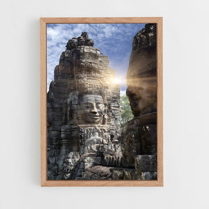 ap-bayon temple-2 cadre Bois clair