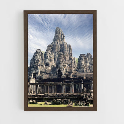 ap-bayon temple-7 cadre Bois foncé