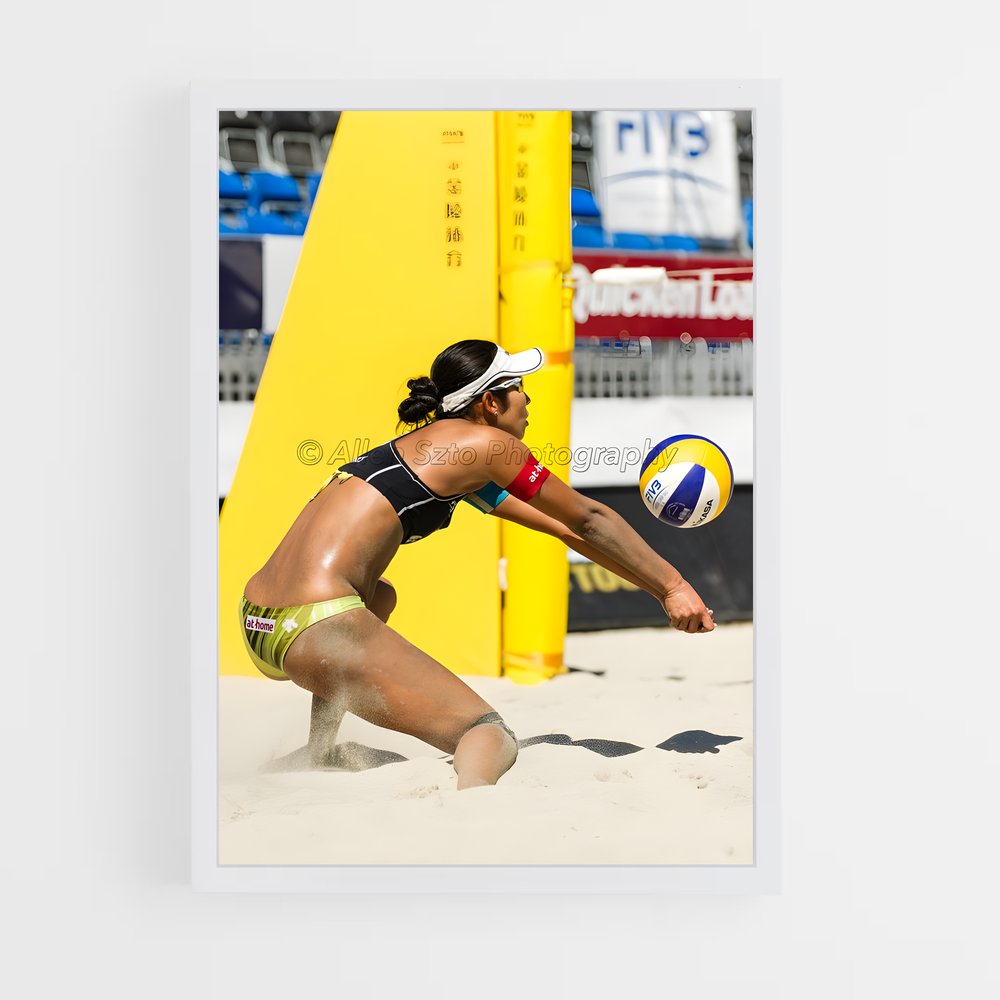 ap-beach volleyball world series-1 cadre Blanc