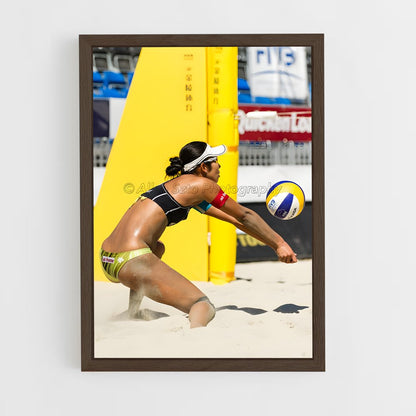 ap-beach volleyball world series-1 cadre Bois foncé