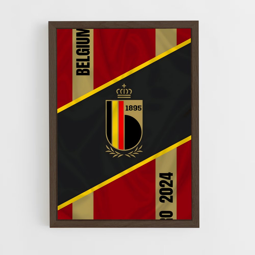 ap-belgium national football team-1 cadre Bois foncé