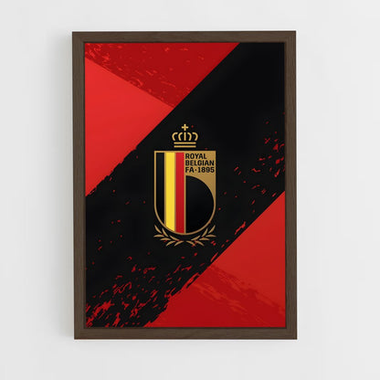 ap-belgium national football team-3 cadre Bois foncé