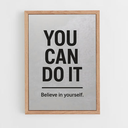 ap-believe in yourself-6 cadre Bois clair