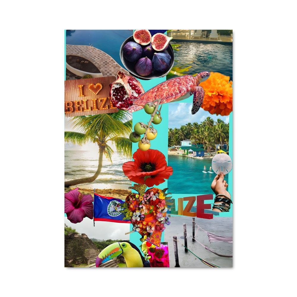 Poster Belize en Couleurs