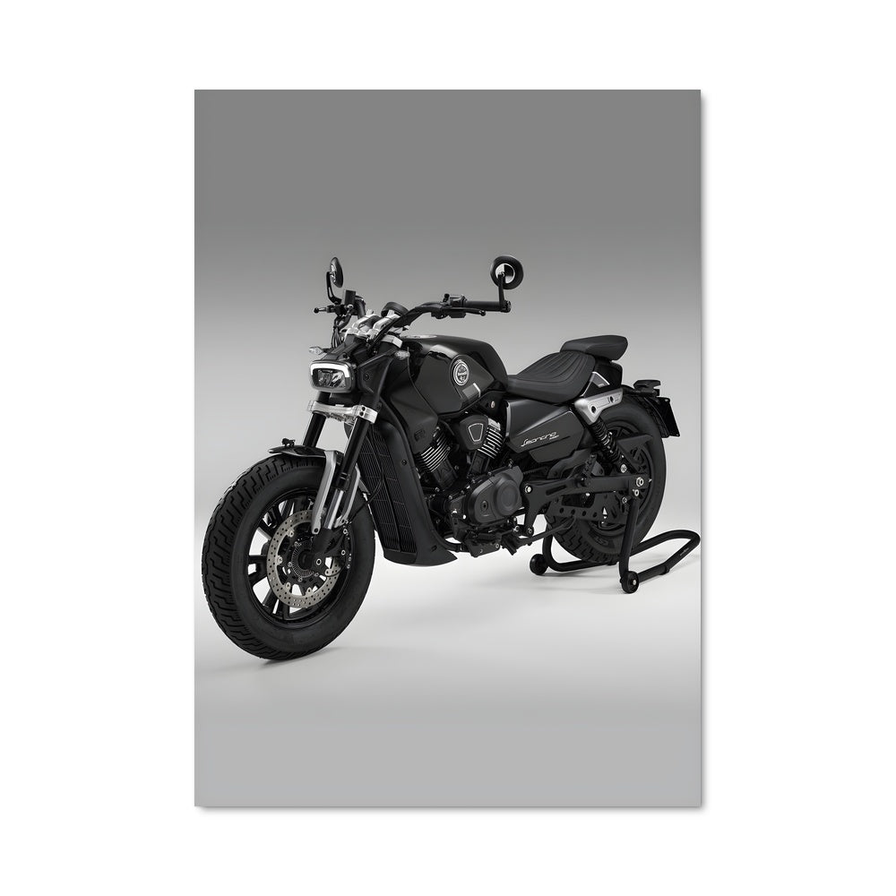 Poster Noir et Blanc sur Roues