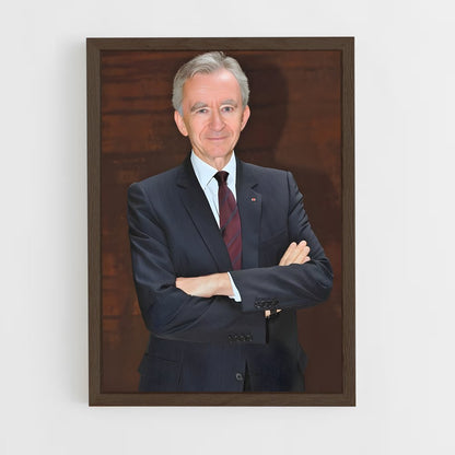 ap-bernard arnault-4 cadre Bois foncé