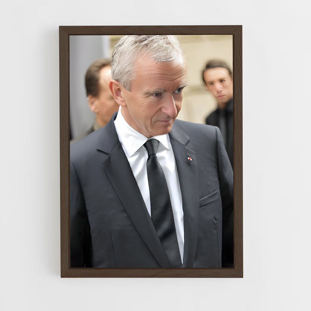 ap-bernard arnault-9 cadre Bois foncé
