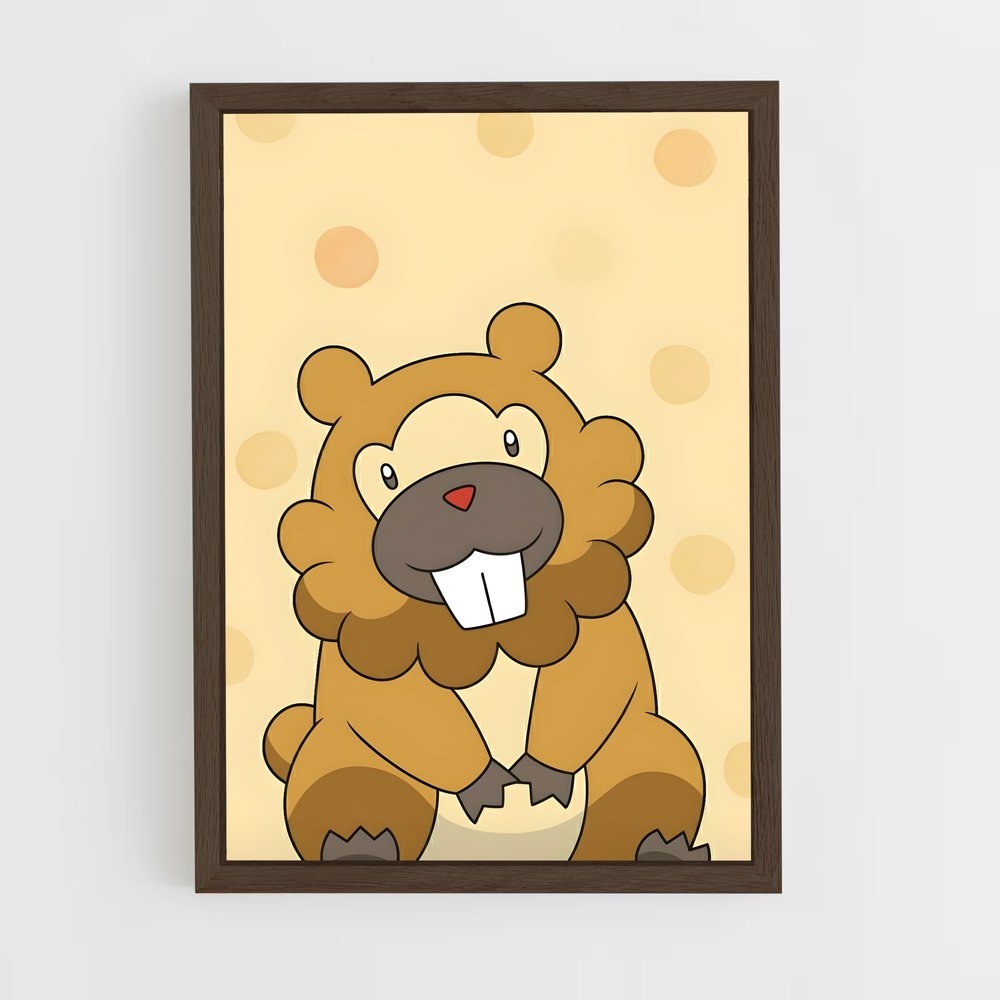 ap-bidoof-1 cadre Bois foncé