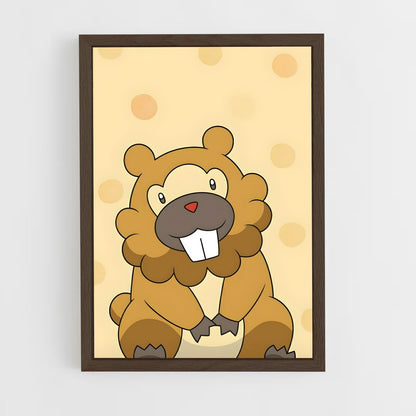 ap-bidoof-1 cadre Bois foncé
