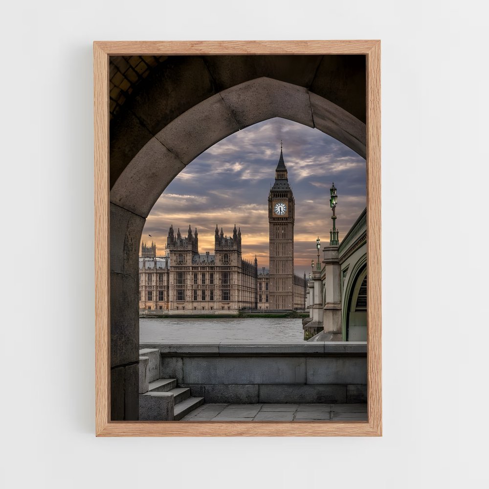 ap-big ben-8 cadre Bois clair