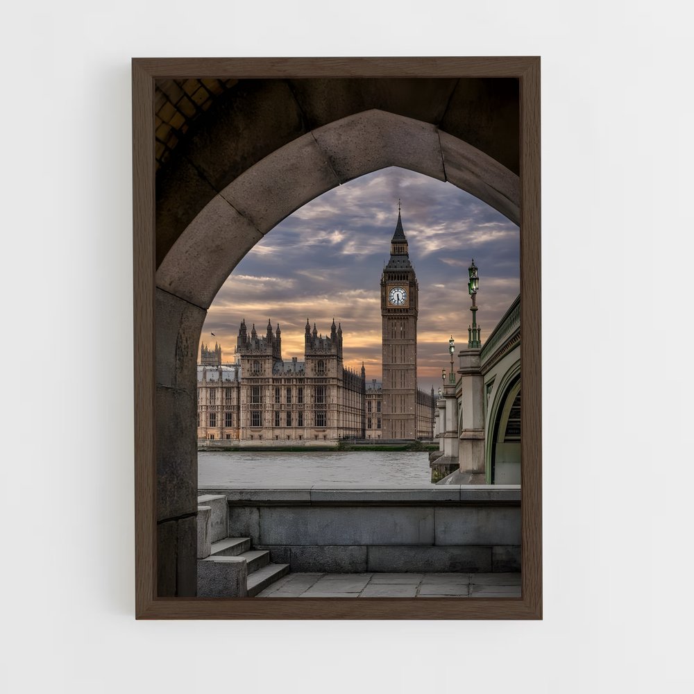 ap-big ben-8 cadre Bois foncé