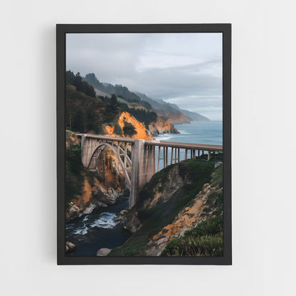 ap-big sur cliffs-3 cadre Noir