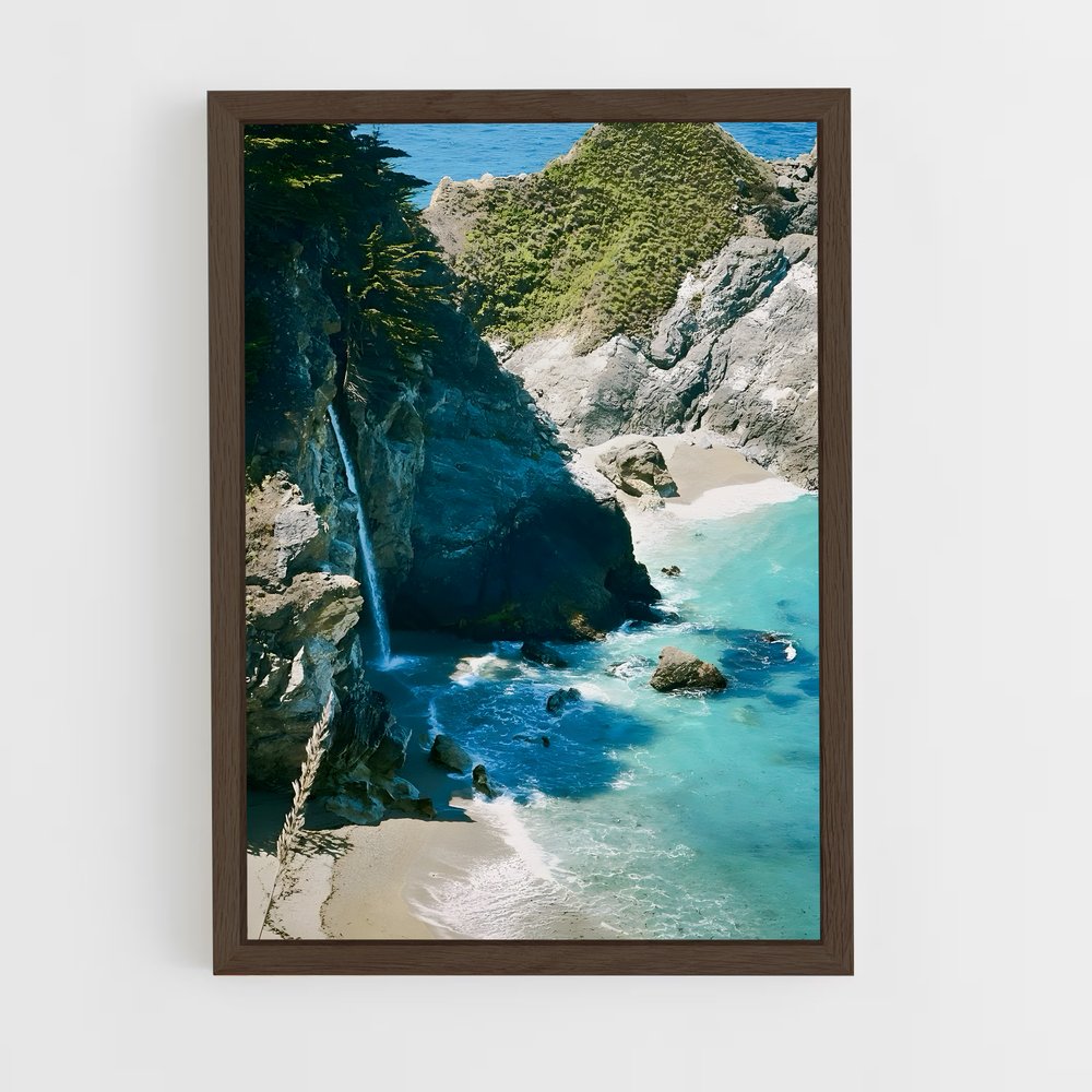 ap-big sur cliffs-9 cadre Bois foncé