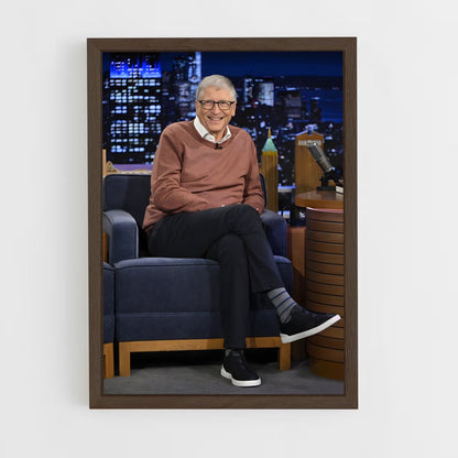 ap-bill gates-5 cadre Bois foncé