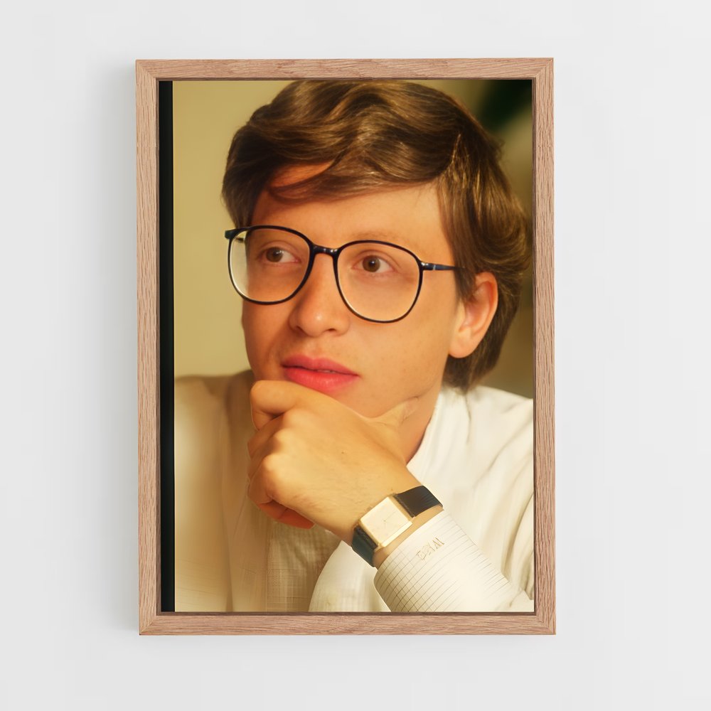 ap-bill gates-6 cadre Bois clair
