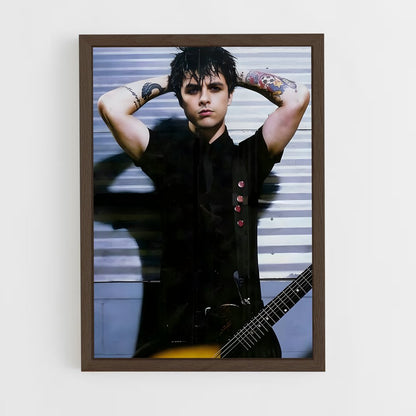 ap-billie joe armstrong-4 cadre Bois foncé