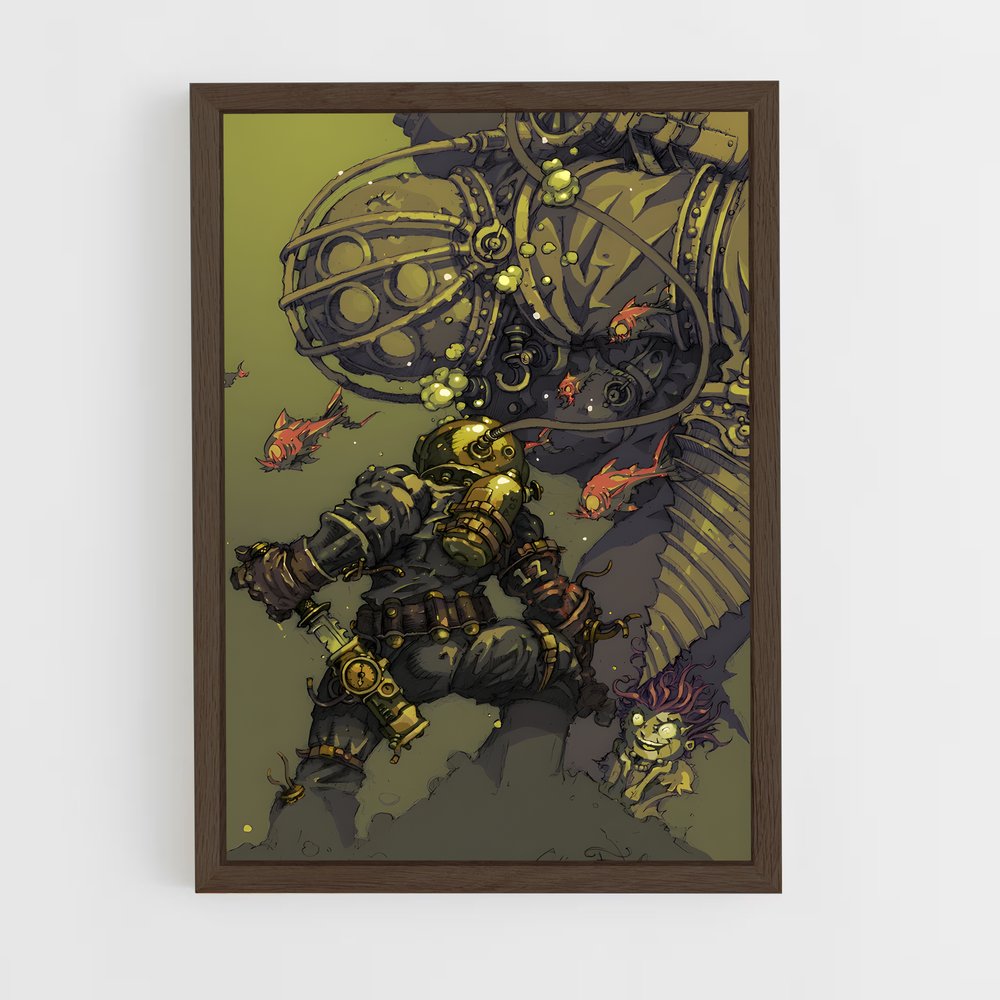 ap-bioshock-4 cadre Bois foncé