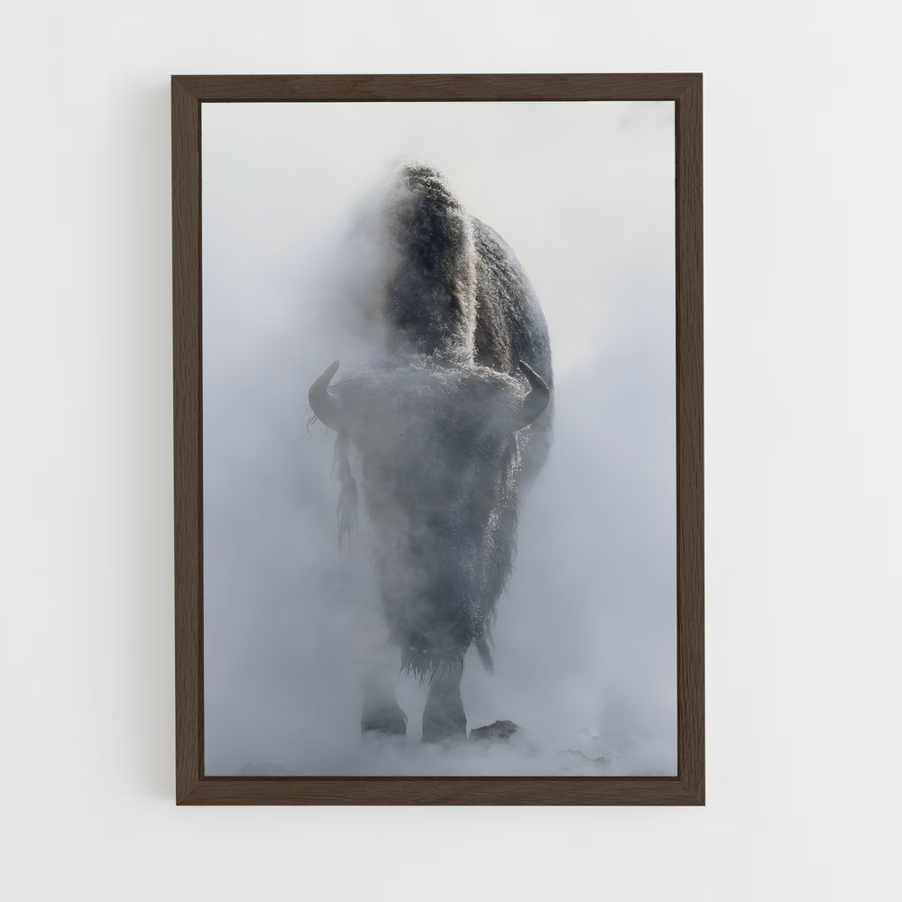 ap-bison-8 cadre Bois foncé