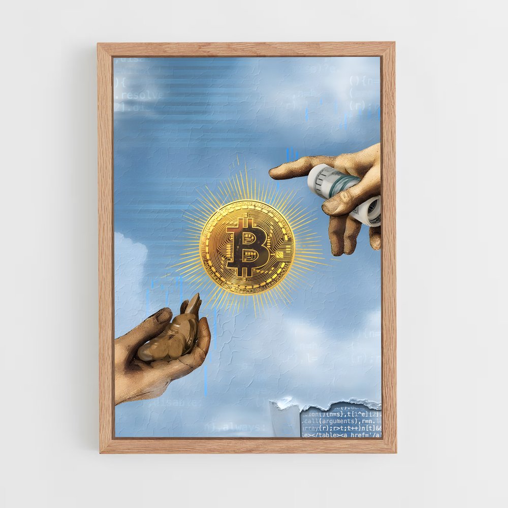ap-bitcoin-10 cadre Bois clair