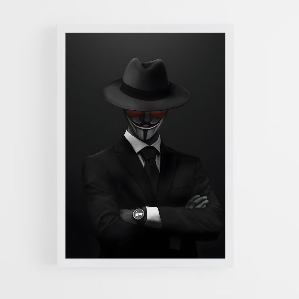 ap-black hat-1 cadre Blanc