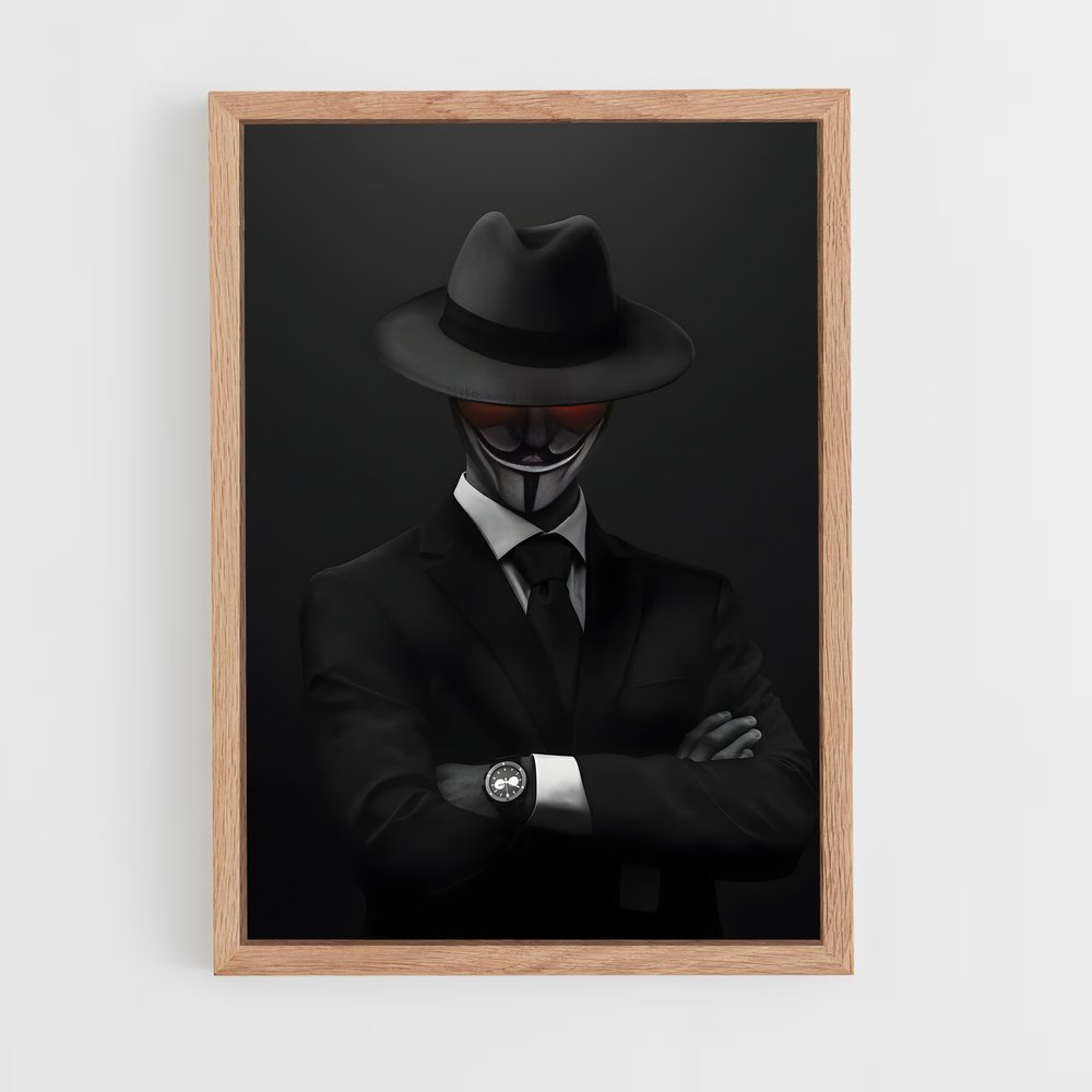 ap-black hat-1 cadre Bois clair