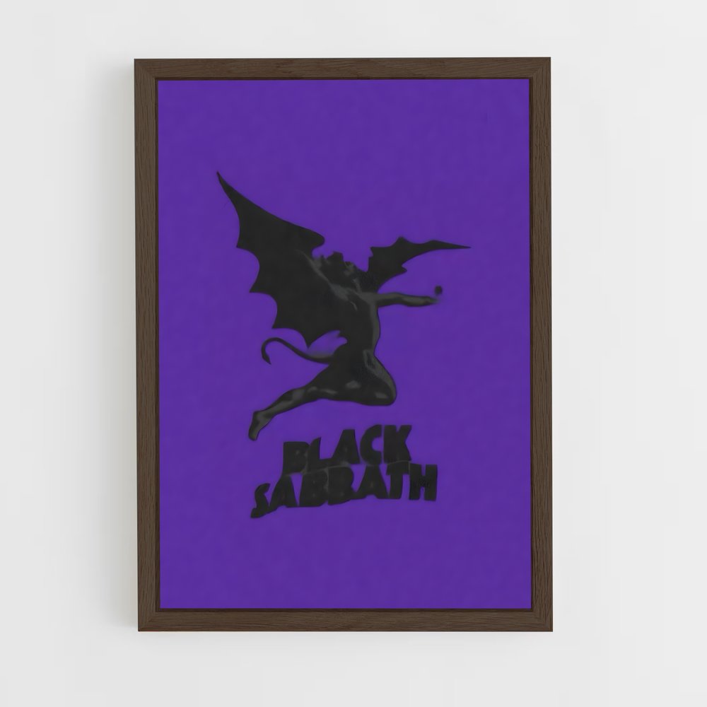 ap-black sabbath-11 cadre Bois foncé