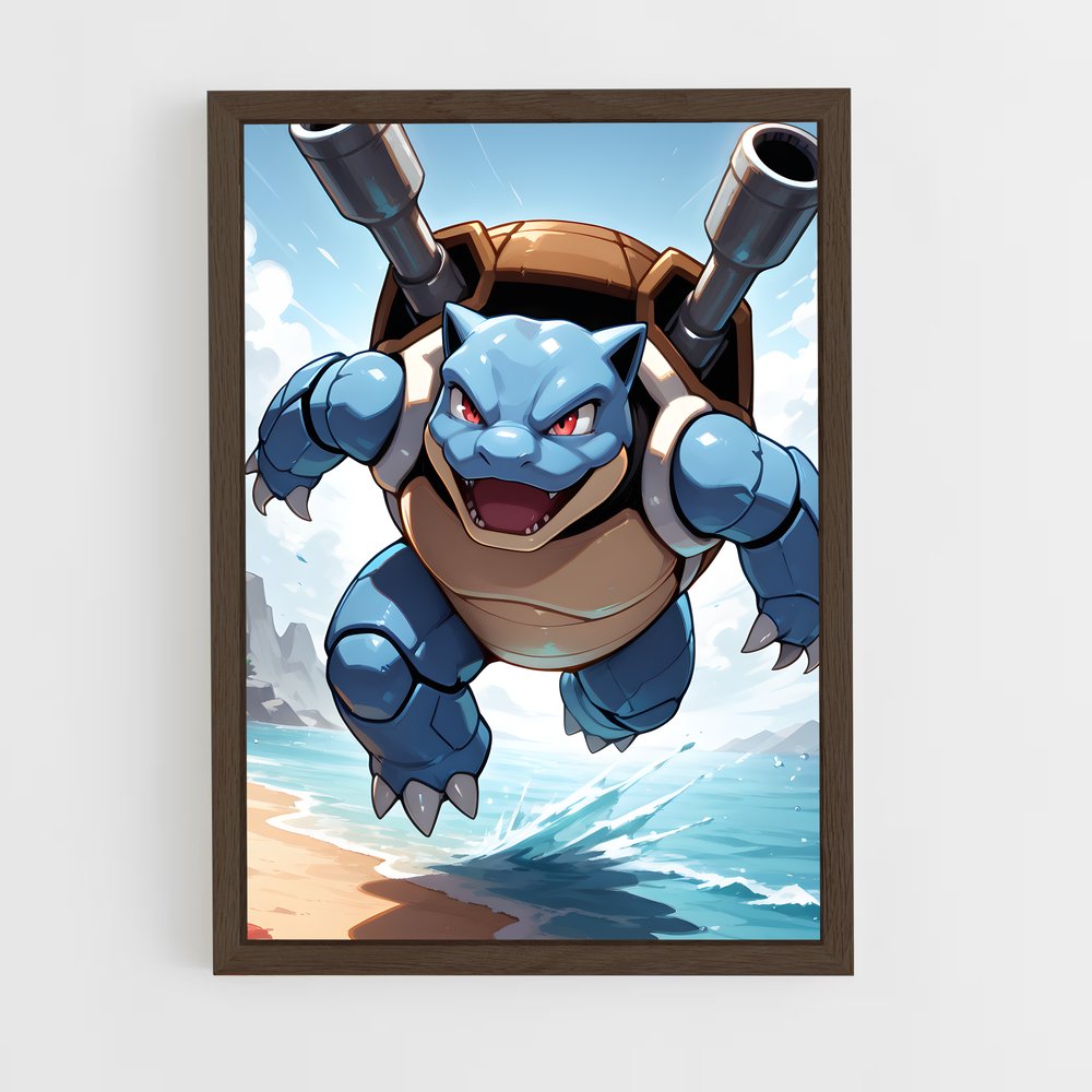 ap-blastoise-1 cadre Bois foncé