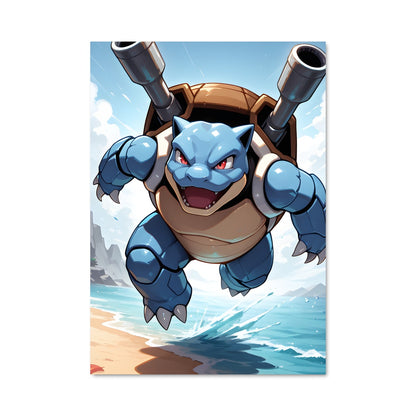 Poster Surfing Blastoise