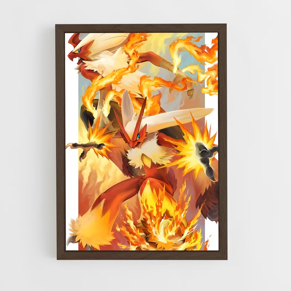 ap-blaziken-3 cadre Bois foncé