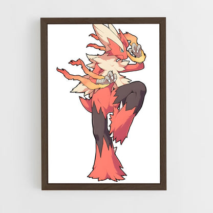 ap-blaziken-5 cadre Bois foncé