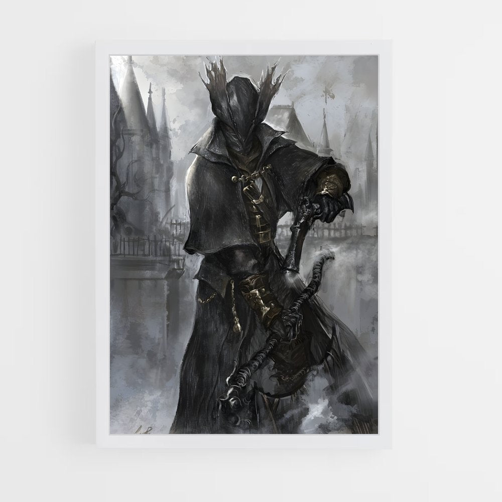 ap-bloodborne hunter-1 cadre Blanc