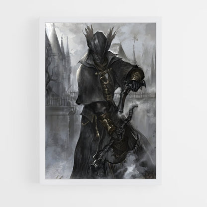ap-bloodborne hunter-1 cadre Blanc