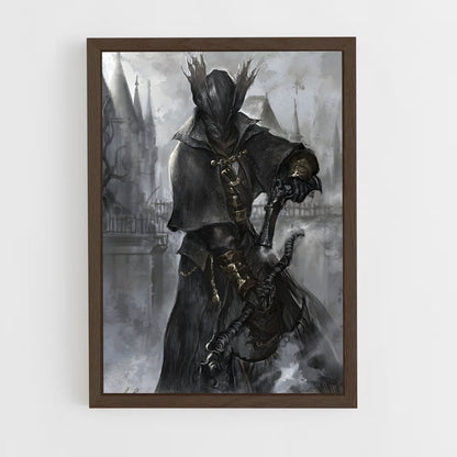 ap-bloodborne hunter-1 cadre Bois foncé