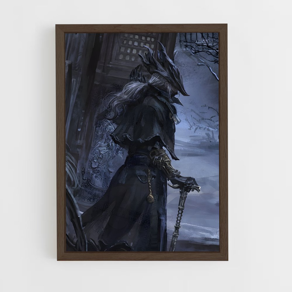 ap-bloodborne hunter-2 cadre Bois foncé