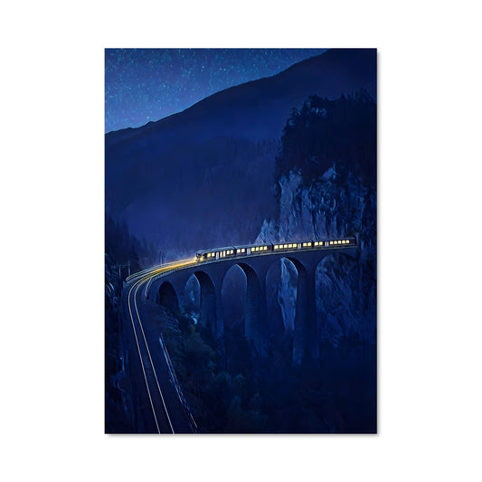 Poster Blue train 81665