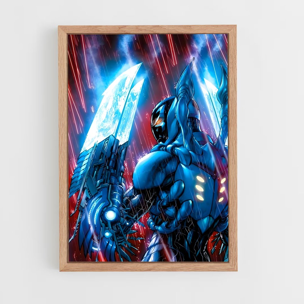 ap-blue beetle-3 cadre Bois clair