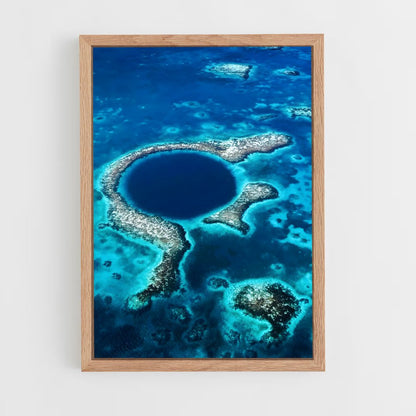 ap-blue hole belize-1 cadre Bois clair