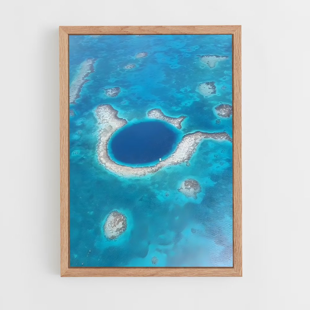 ap-blue hole belize-4 cadre Bois clair