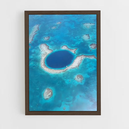 ap-blue hole belize-4 cadre Bois foncé