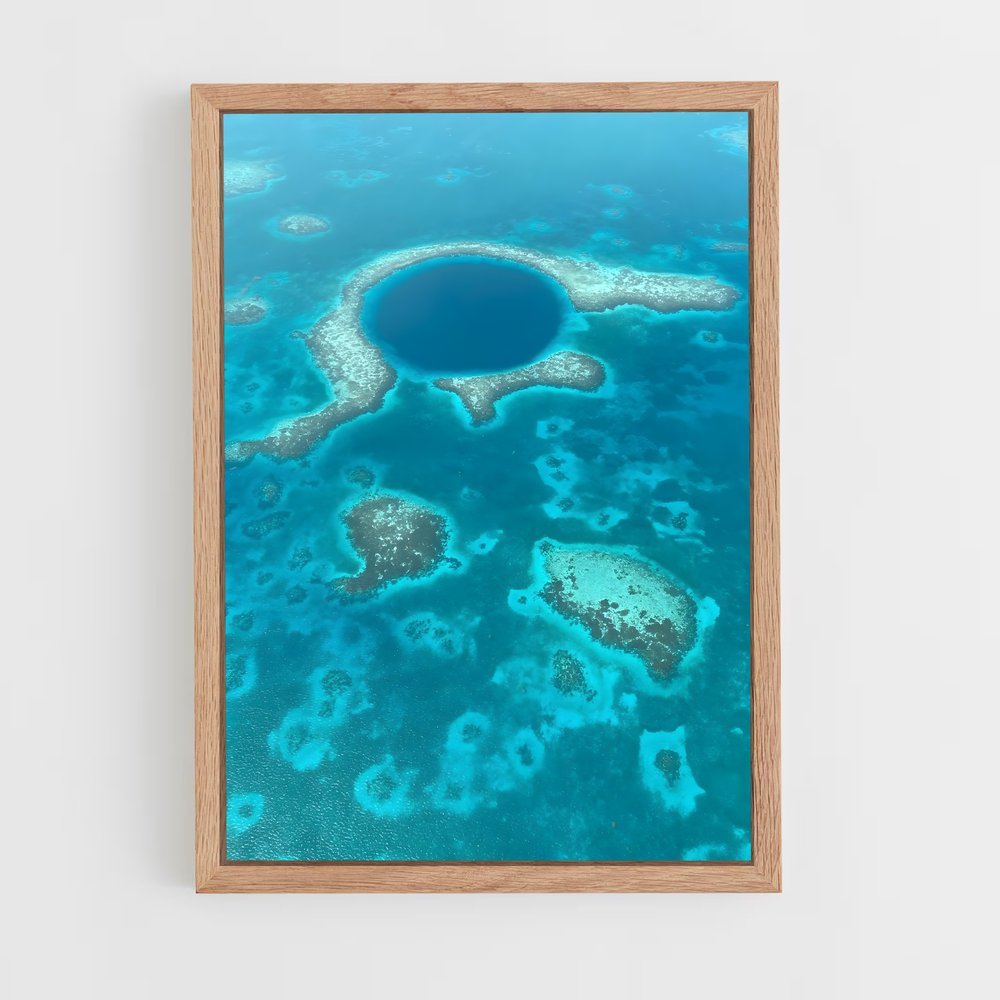 ap-blue hole belize-5 cadre Bois clair