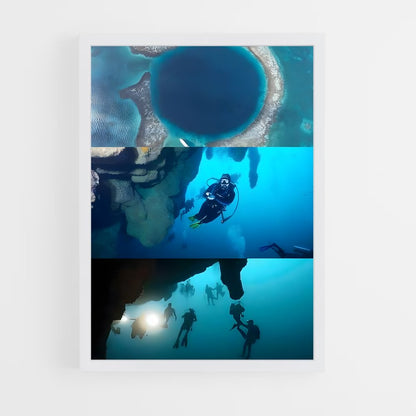 ap-blue hole belize-6 cadre Blanc