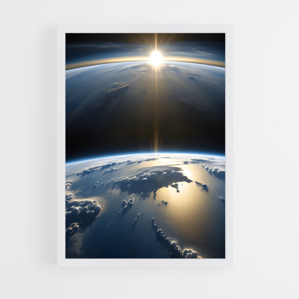 ap-blue marble-2 cadre Blanc